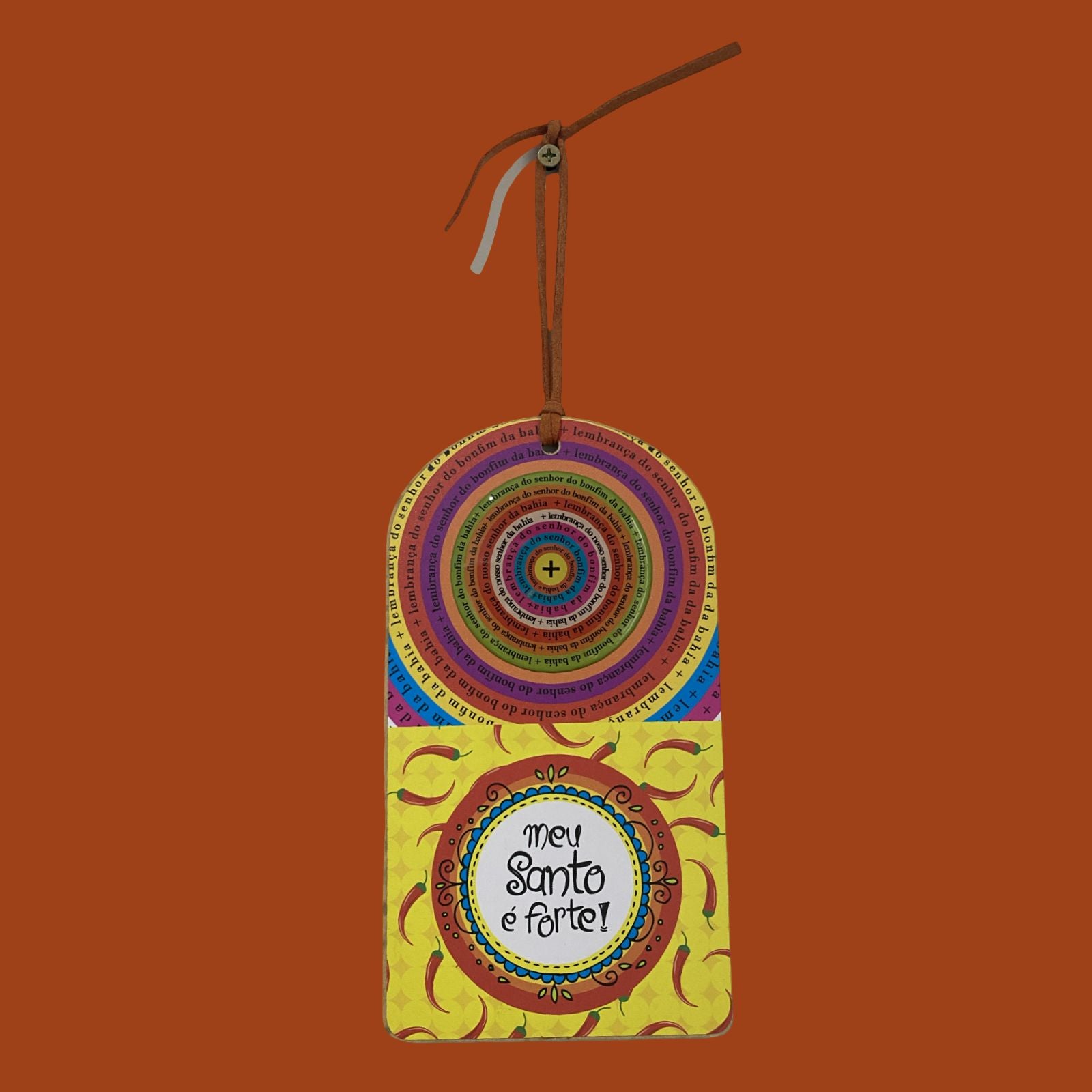 Pingente Meu Santo é forte