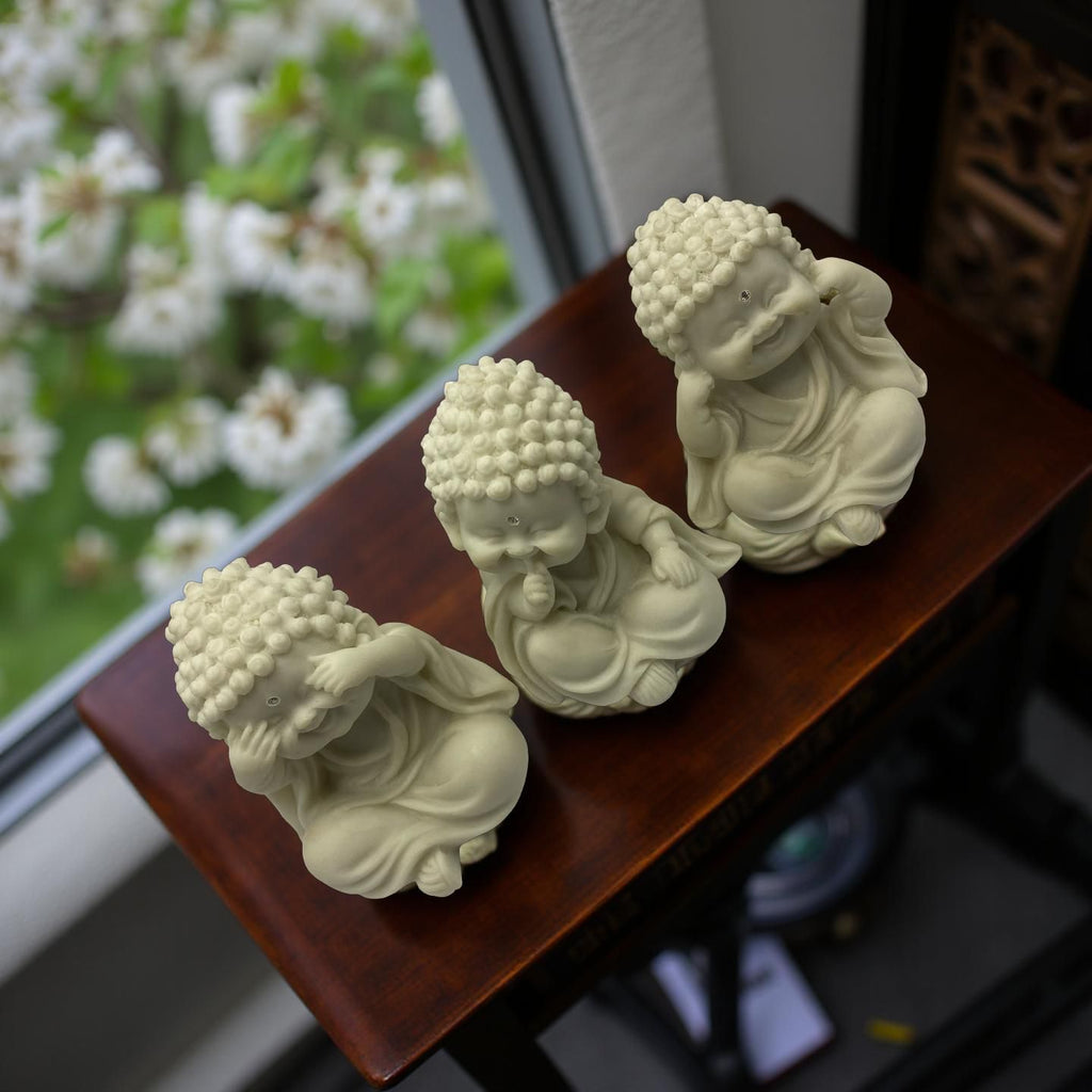 Trio Buda "não vejo, não ouço e não falo"