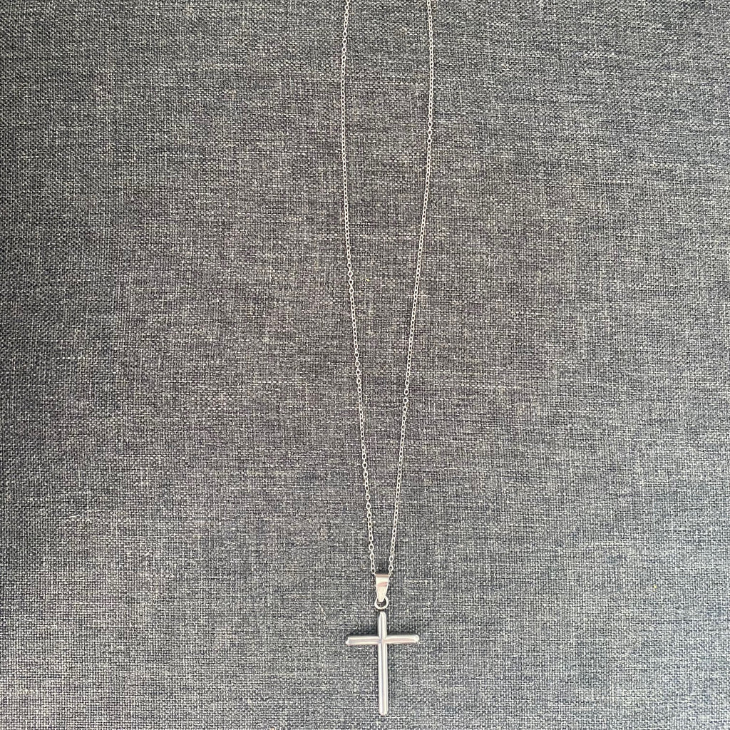 Colar Masculino com Cruz Grossa em Inox
