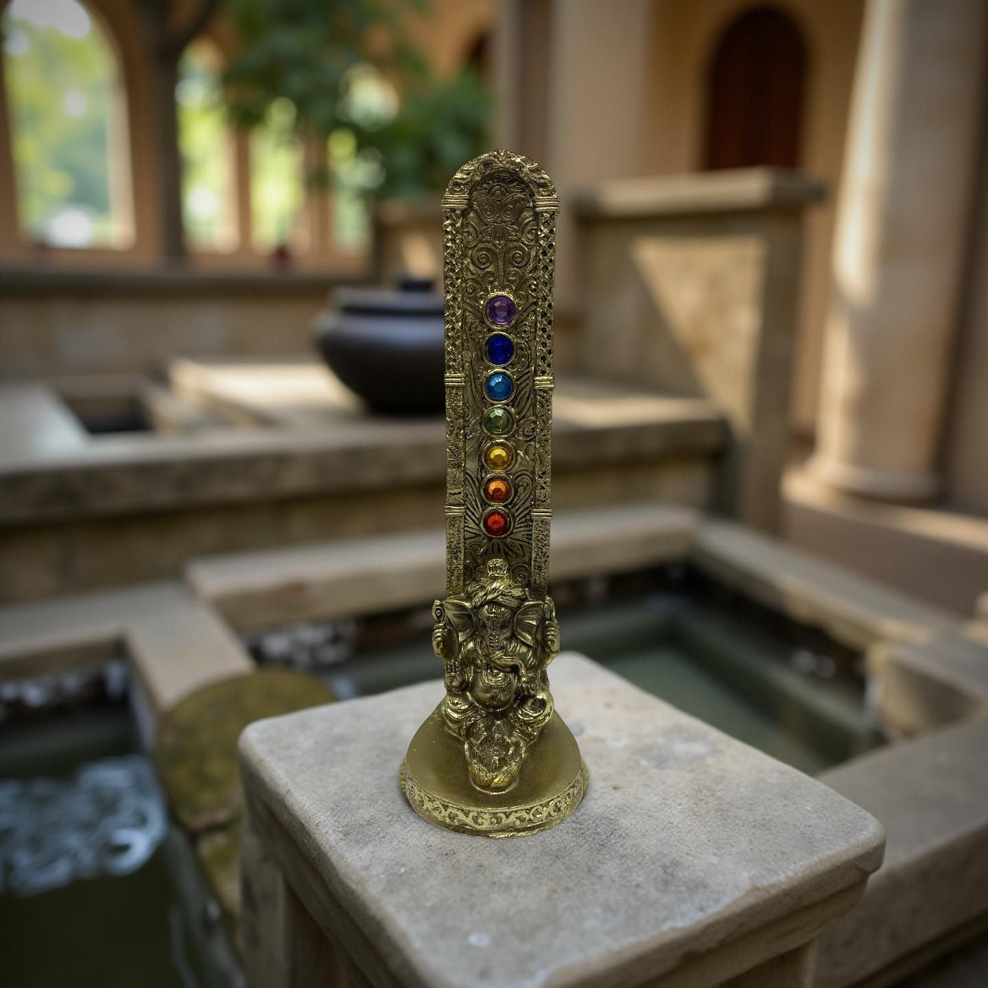 Incensário 7 Chakras Ganesha