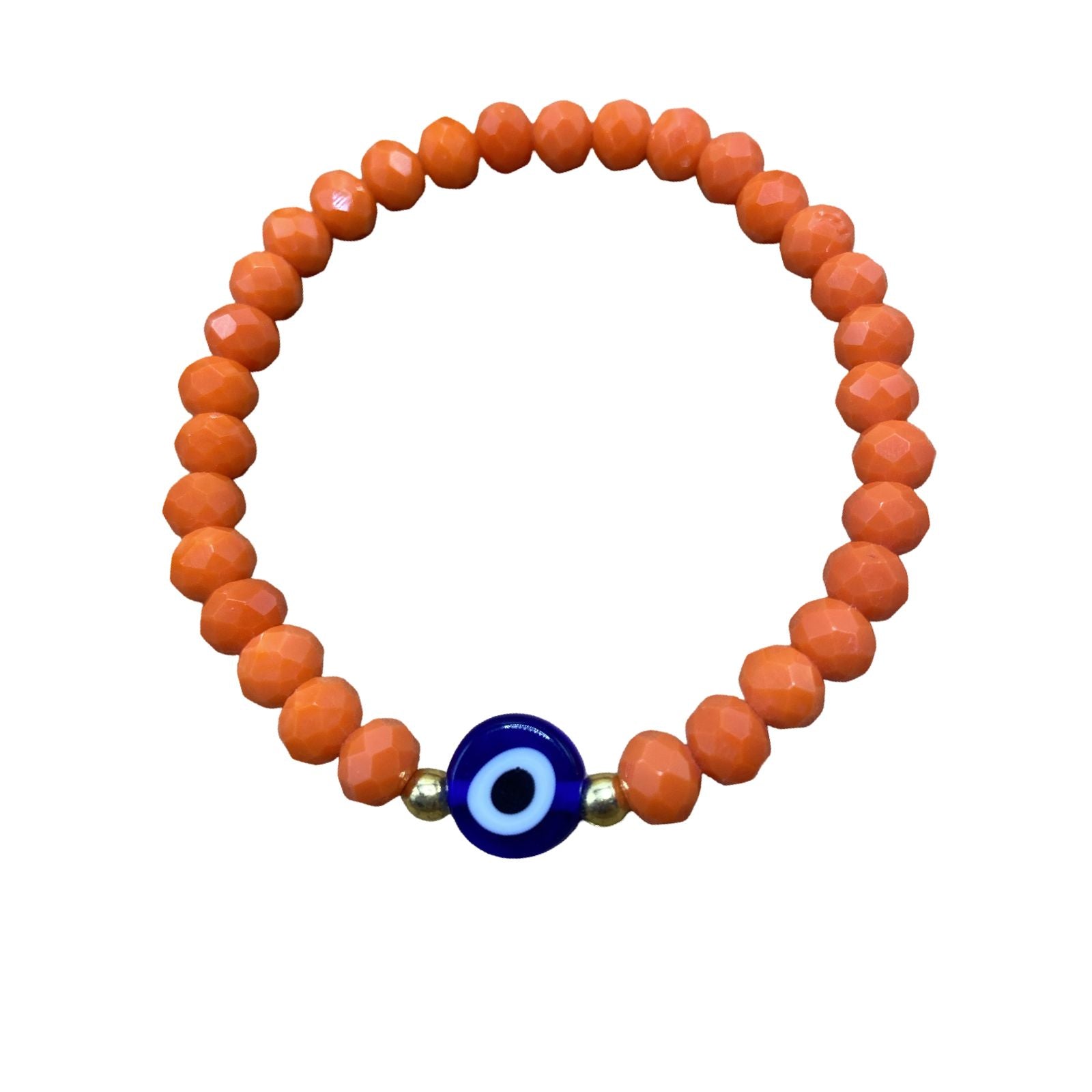 Pulseira Cristal com Olho Grego