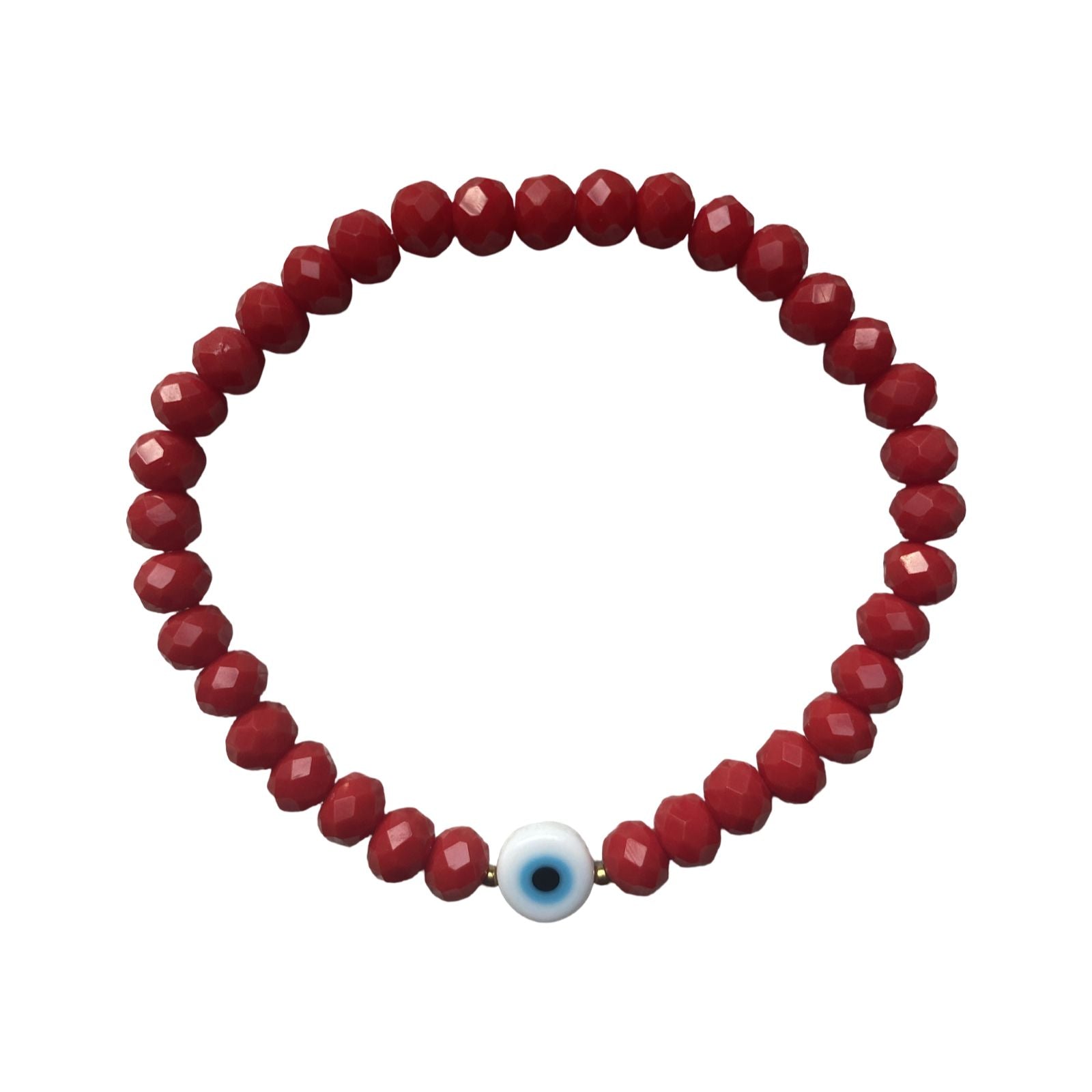 Pulseira Cristal com Olho Grego