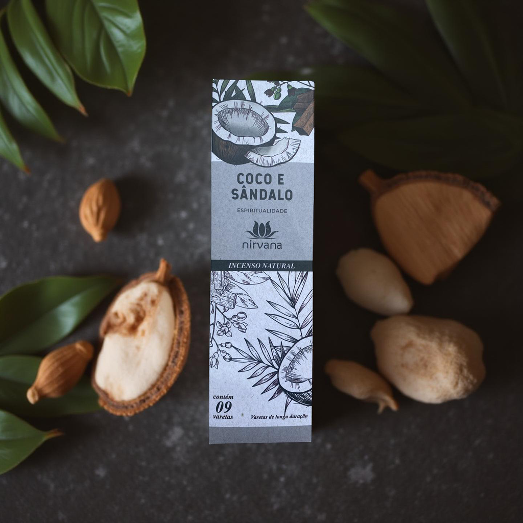 Incenso Nirvana Coco e Sândalo