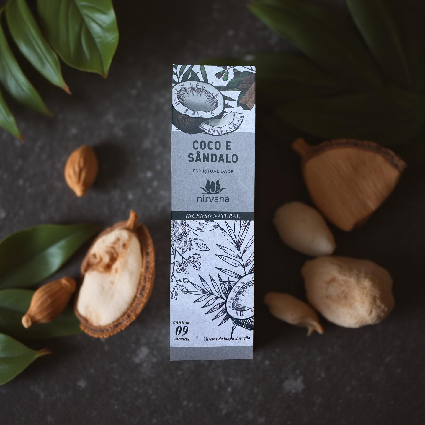Incenso Nirvana Coco e Sândalo