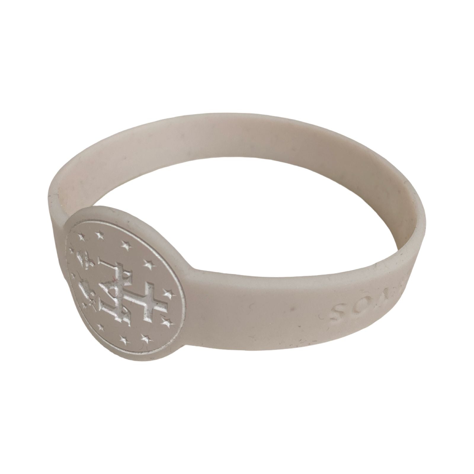 Pulseira Silicone Medalha Milagrosa