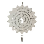 Placa redonda Anjo da Guarda menina