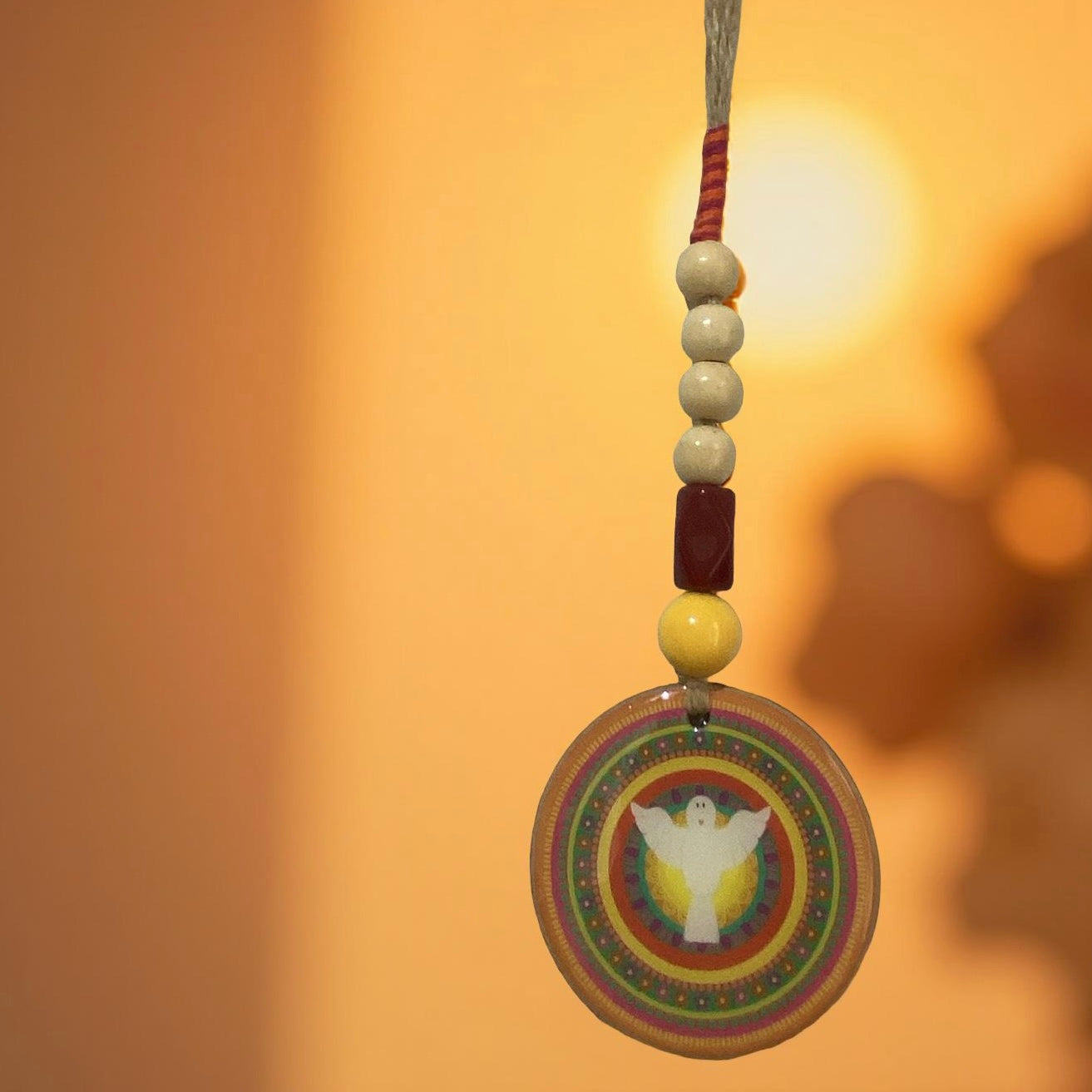 Pingente Divino c sisal