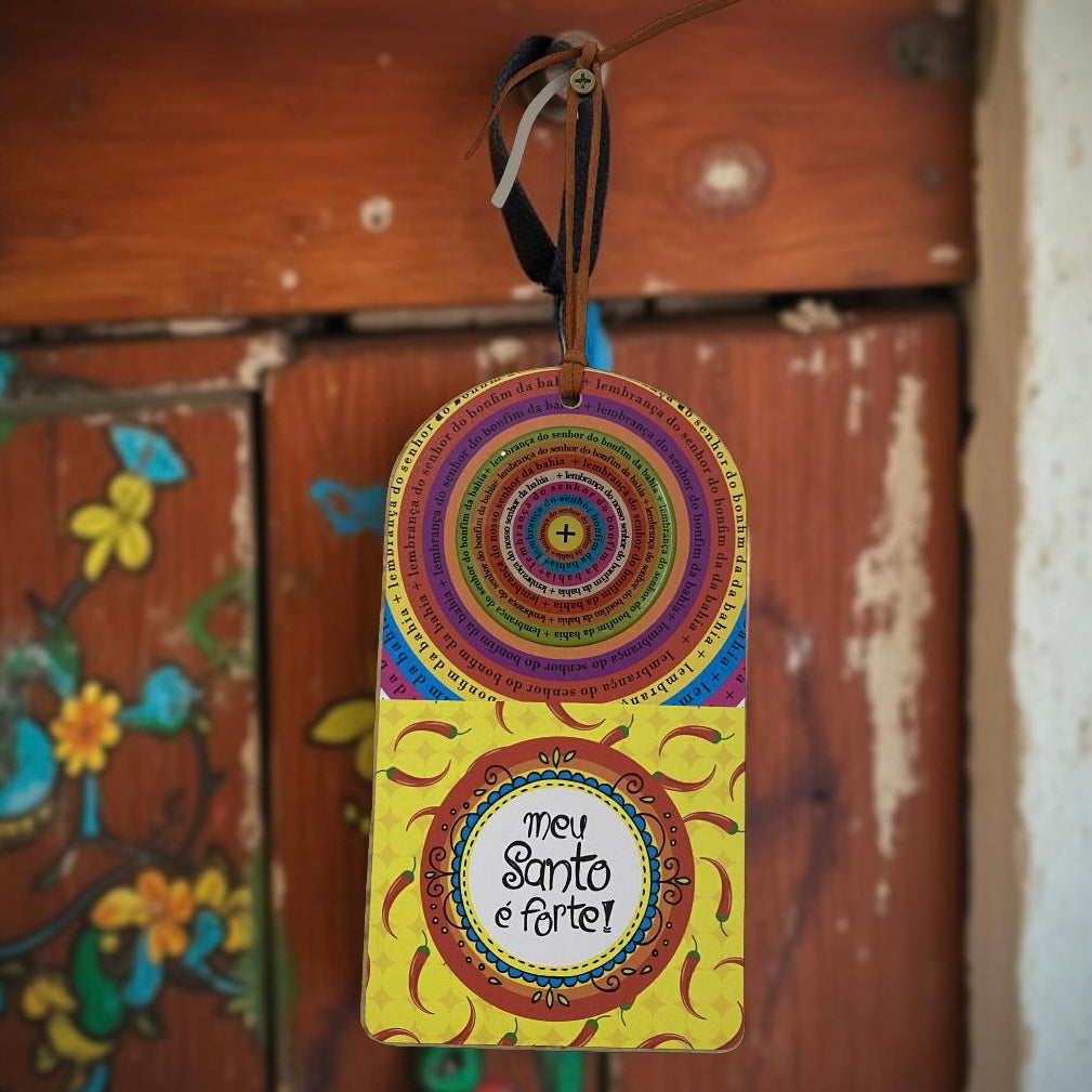 Pingente Meu Santo é forte